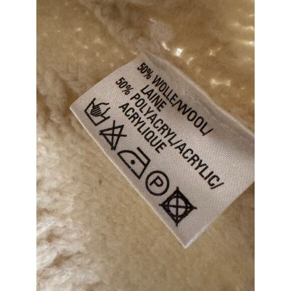 Alba Moda Wool Troylean VTG Floral Embroidered Cardigan Wood Buttons M Austrian - Picture 8 of 13